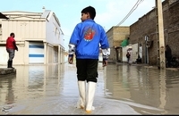 اهالی کوت عبدالله شهرستان کارون غرق در آب  (2)