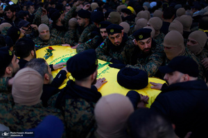 تصاویر اختصاصی جماران از مراسم تشییع شهیدان سید حسن نصرالله و سید هاشم صفی الدین -1