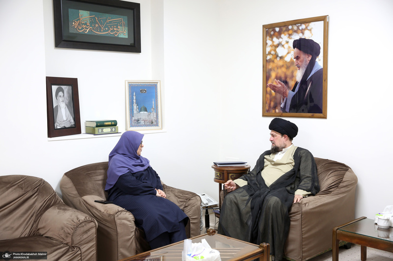 دیدار سخنگوی دولت  باسید حسن خمینی