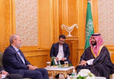 لاریجانی با بن سلمان دیدار کرد
