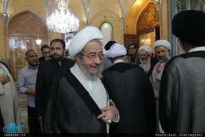 مراسم بزرگداشت هفتمین روز ارتحال مرحوم حجت‌الاسلام و المسلمین احمد احمدی در مسجد اعظم قم