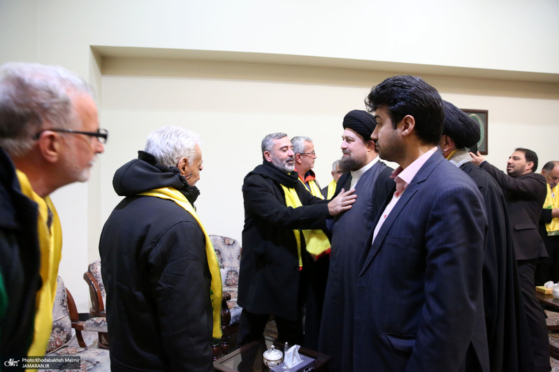 دیدار جمعی از خانواده  های شهدای لبنان با سیدحسن خمینی