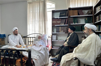 عیادت سید حسن خمینی از آیت الله العظمی نوری همدانی 2