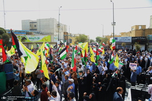 راهپیمایی مردم قم در محکومیت جنایات رژیم صهیونیستی