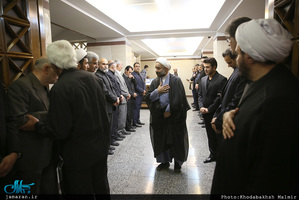 حضور سید حسن خمینی در مراسم ختم حجت الاسلام و المسلمین حمیدزاده 