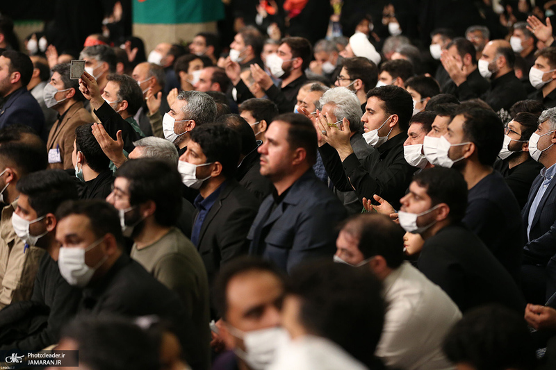 آخرین شب مراسم عزاداری حضرت فاطمه‌زهرا (س) در حسینیه امام خمینی