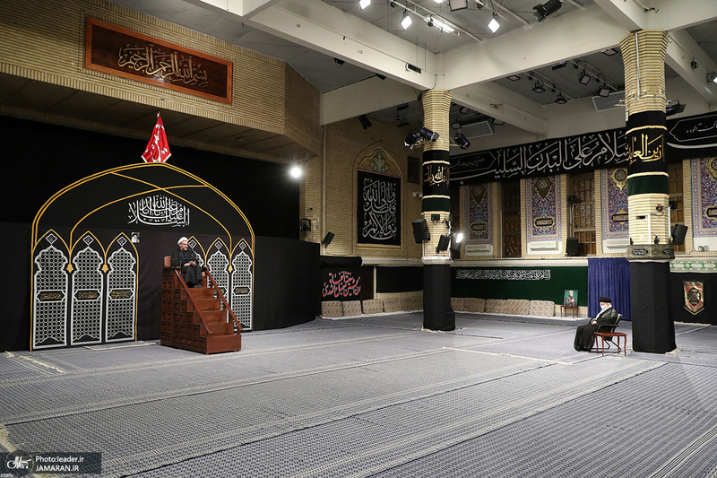 مراسم عزاداری شب تاسوعای حسینی (ع) در حسینیه امام خمینی