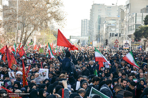 حضور میلیون ها تهرانی در تشییع پیکر مطهر سردار قاسم سلیمانی - 7