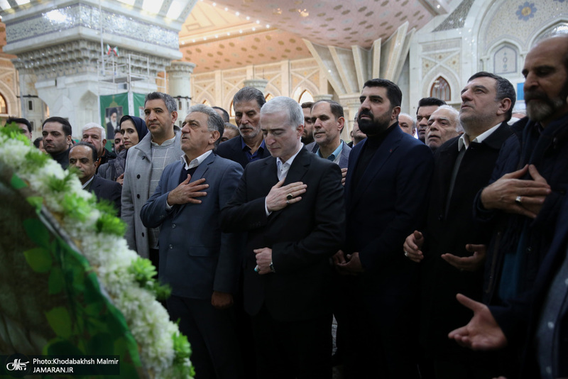 دیدار  رئیس و جمعی از اعضای اتاق اصناف تهران‌ با سید حسن خمینی