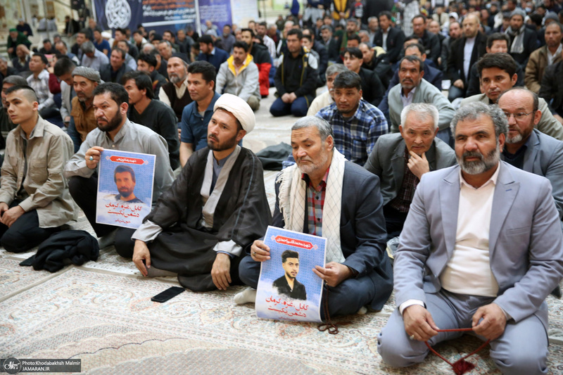 مراسم گرامیداشت شهدای مهاجر افغانسانی در حادثه گلزار شهدای کرمان