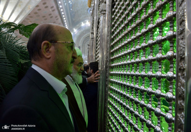 تجدید میثاق امام جمعه و استاندار قزوین با آرمان های حضرت امام(س)