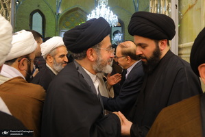 مراسم ترحیم و بزرگداشت آیت الله سید محمدعلی شیرازی در مسجد اعظم قم