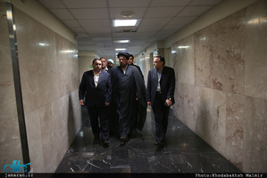 عیادت سید حسن خمینی از آیت الله العظمی مظاهری 