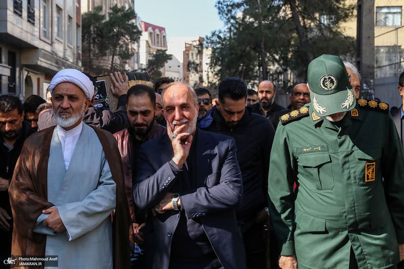 مراسم تشییع مادر شهیدان جواد سپهری