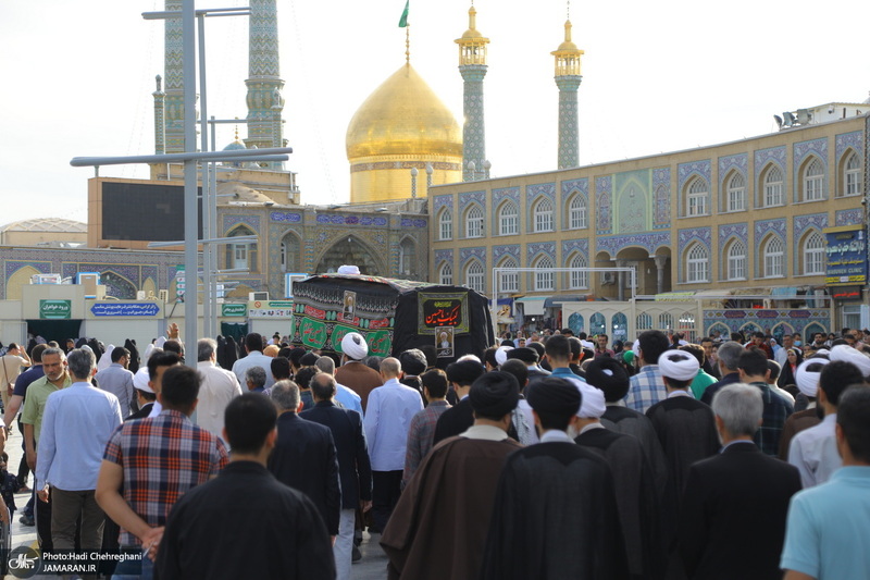 مراسم تشییع و خاکسپاری آیت الله نورالله شاه آبادی(ره) در قم