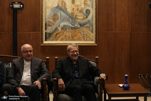 دیدار علی لاریجانی با رییس مجلس لبنان