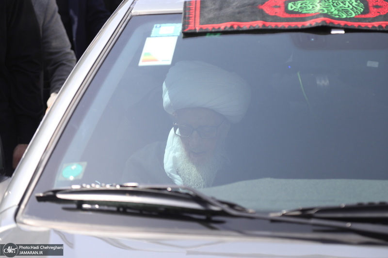 دسته عزاداری شهادت امام عسکری (ع) با حضور آیت‌الله العظمی وحید خراسانی