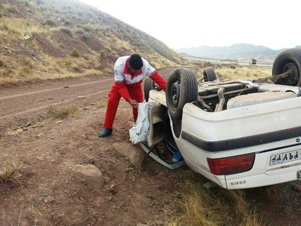 2 سرنشین پژو در سانحه رانندگی جان باختند