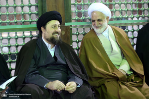 تجدید میثاق رئیس قوه قضائیه و مسئولان عالی قضایی با آرمان‌های امام خمینی(س)