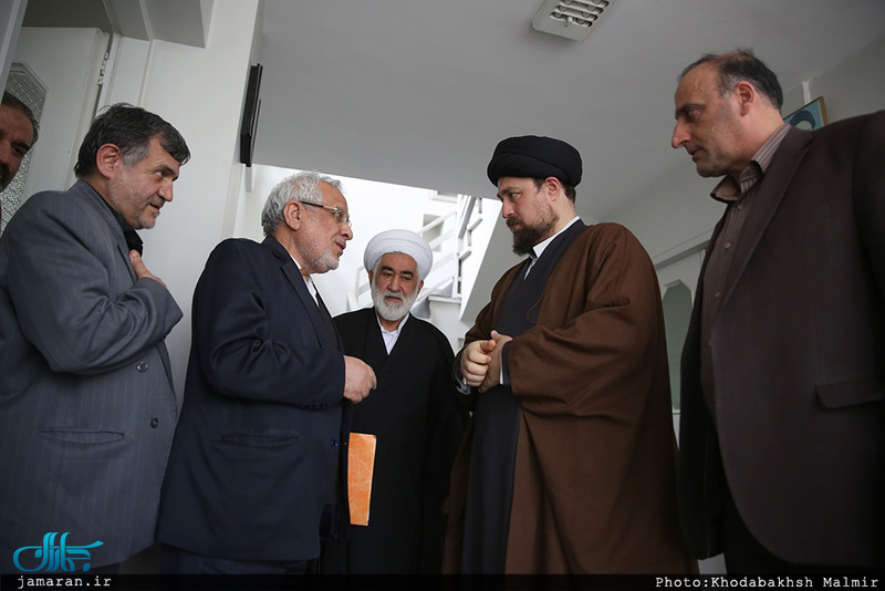 دیدار جمعی از اعضای شورای مرکزی حزب مؤتلفه با سید حسن خمینی 