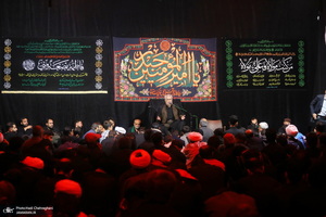دسته عزاداری شهادت حضرت علی (ع) با حضور آیت‌الله العظمی وحید خراسانی