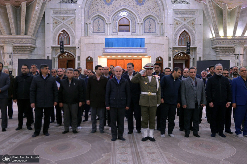 تجدید میثاق مدیران و معاونین شرکت آب و فاضلاب تهران با آرمان حضرت امام خمینی (س)