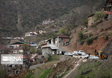 رانش زمین در روستای گرماب شیروان