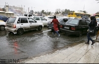 آب گرفتگی پس از باران شدید در شیراز