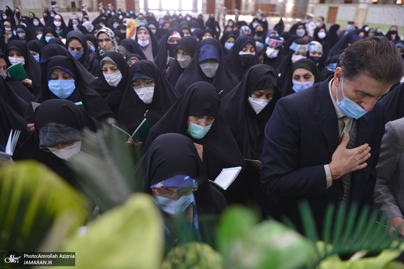 مراسم میلاد حضرت فاطمه زهرا (س) و امام خمینی (ره) در حرم بنیانگذار جمهوری اسلامی ایران
