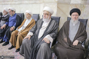 مراسم بزرگداشت آیت‌الله العظمی فیاض در حرم مطهر حضرت معصومه (س)