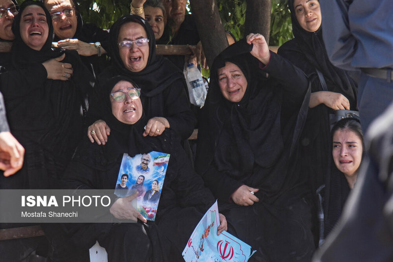 تشییع پیکر مطهر خانواده شهید حمله تروریستی رژیم صهیونیستی در ساری