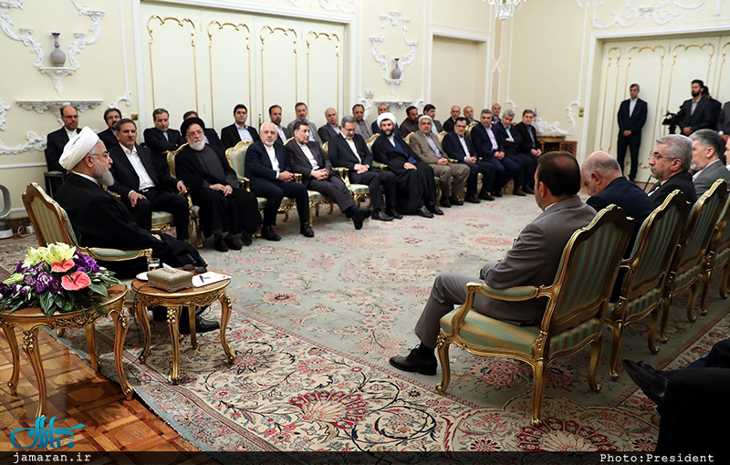 دیدار نوروزی حسن روحانی با جمعی از کارگزاران نظام و مدیران دستگاه ها