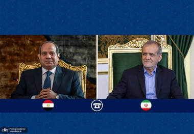 گفت‌وگوی تلفنی روسای جمهور ایران و مصر/ تاکید پزشکیان بر ضرورت اتخاذ موضع واحد امت اسلامی در جلوگیری از اقدامات رژیم صهیونیستی/ اعلام آمادگی ایران برای میزبانی از عبدالفتاح السیسی