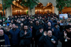 مراسم تشییع شهدای حزب الله در بیروت