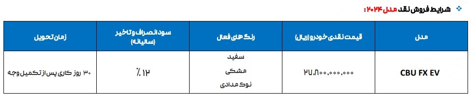 فروش فونیکس FX برقی
