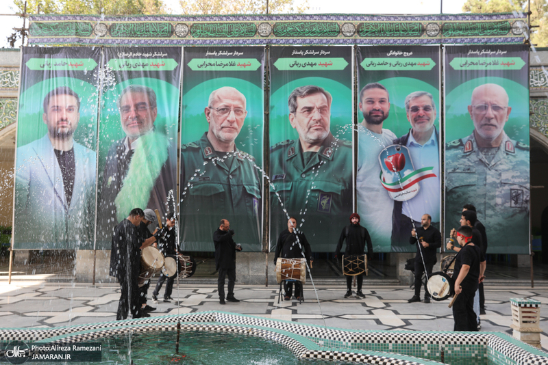مراسم گرامیداشت سرداران غلامرضا محرابی و مهدی ربانی