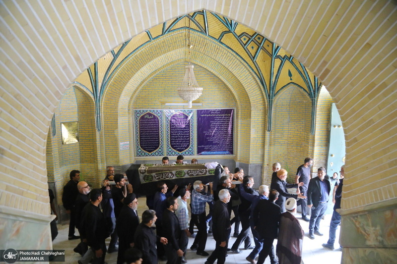 مراسم تشییع و خاکسپاری آیت الله حسن صانعی (ره) در قم