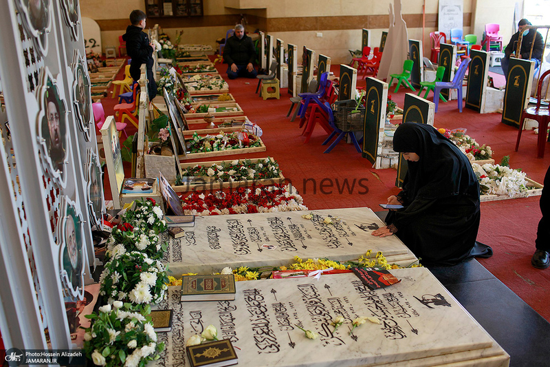 مراسم تشییع شهدای حزب الله در بیروت