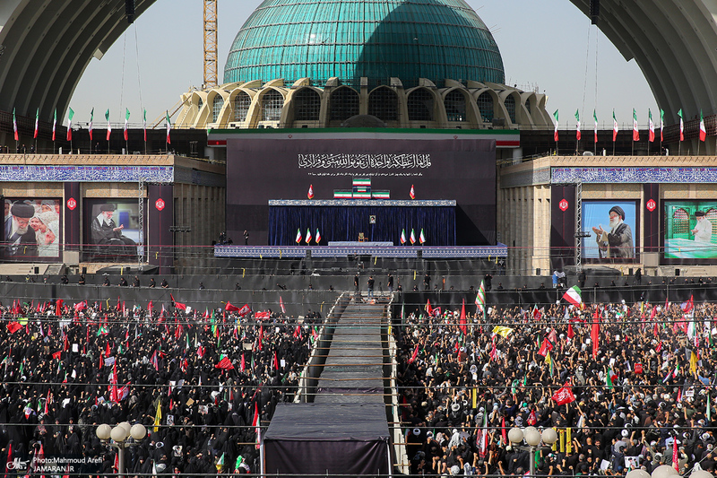 مراسم وداع با رهبر شهید انقلاب در مصلی تهران -3