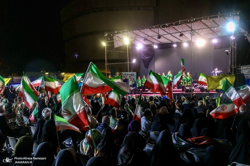 هشتادمین اجتماع پر شور مردم در میادین تهران