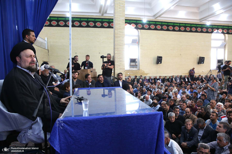 حضور سید حسن خمینی در روستای خیارج استان قزوین -3