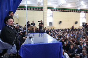 حضور سید حسن خمینی در روستای خیارج استان قزوین -3