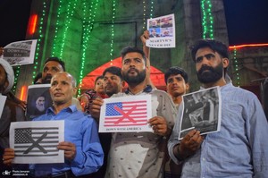 محکومیت حمله وحشیانه صهیونیست‌ها به ایران توسط مردم کشمیر