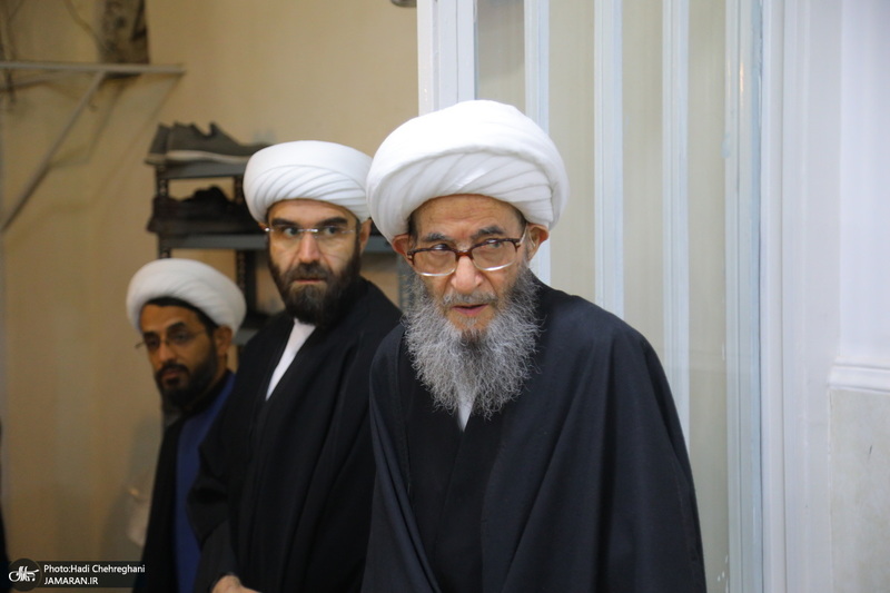 عزاداری شهادت حضرت فاطمه (س) در بیت آیت الله دوستی زنجانی‎