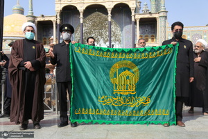 عزاداری خادمین حرم کریمه اهل بیت در روز شهادت امام رضا(ع)