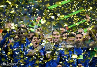 گزارش تصویری| جشن قهرمانی چلسی در لیگ کنفرانس اروپا 