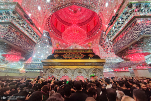 بارگاه ملکوتی حضرت سید الشهدا (ع) در شب اربعین