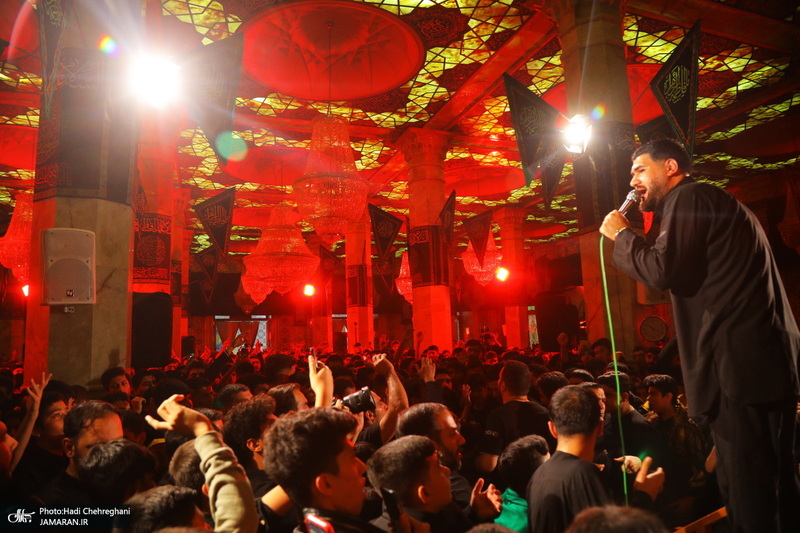 مراسم عزاداری شهادت حضرت فاطمه زهرا (س) در مسجد اعظم قم‎