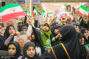 مراسم استقبال و وداع با پیکر مطهر شهید علی لاریجانی در قم