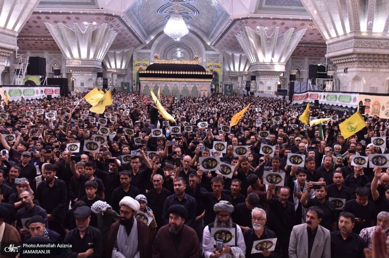 مراسم بیعت مهاجرین افغانستانی با مقام معظم رهبری و سوگواره قائد شهید و گرامیداشت علامه فیاض در حرم امام خمینی (س)